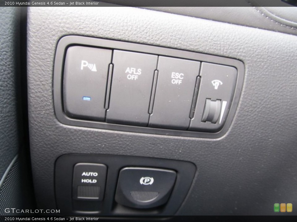 Jet Black Interior Controls for the 2010 Hyundai Genesis 4.6 Sedan #59805249