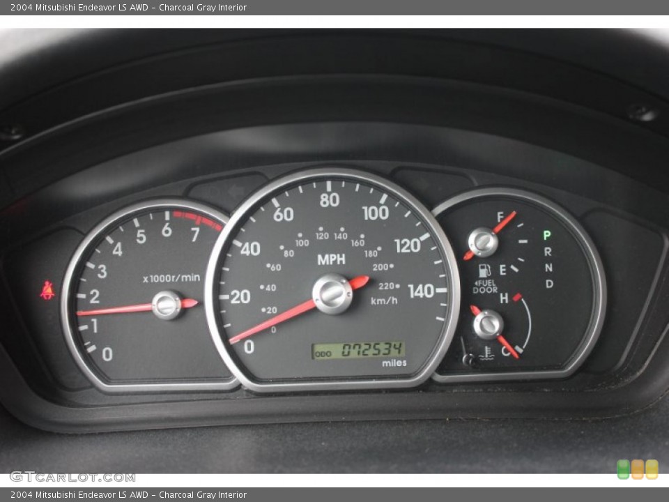 Charcoal Gray Interior Gauges for the 2004 Mitsubishi Endeavor LS AWD #59807697
