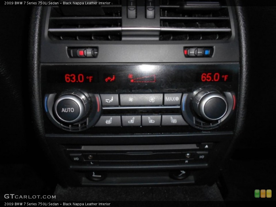 Black Nappa Leather Interior Controls for the 2009 BMW 7 Series 750Li Sedan #59808453