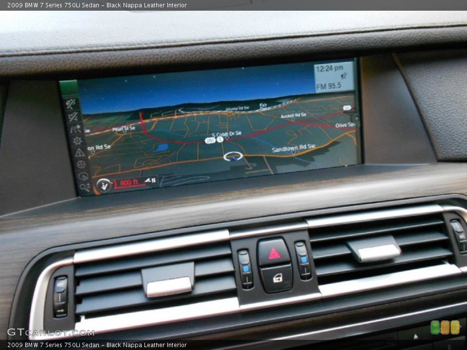 Black Nappa Leather Interior Navigation for the 2009 BMW 7 Series 750Li Sedan #59808516