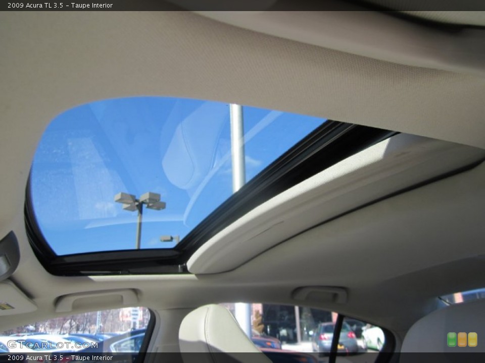 Taupe Interior Sunroof for the 2009 Acura TL 3.5 #59810851