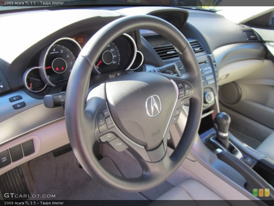 Taupe Interior Steering Wheel for the 2009 Acura TL 3.5 #59810871