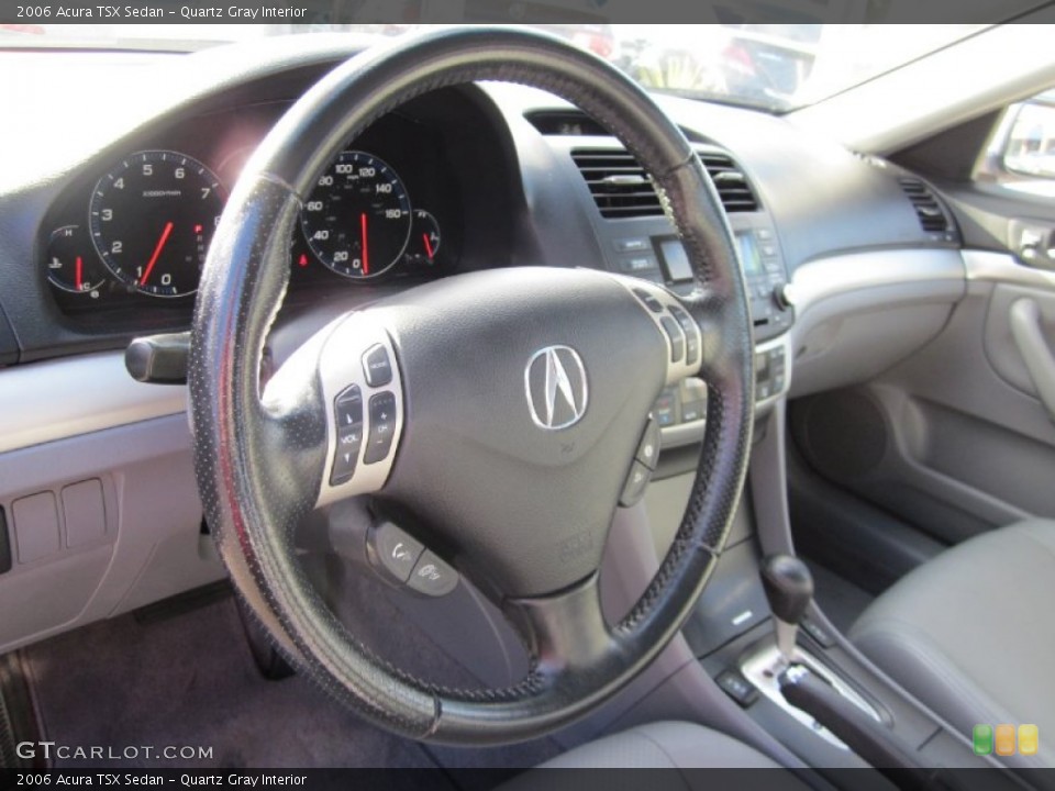 Quartz Gray Interior Steering Wheel for the 2006 Acura TSX Sedan #59811371