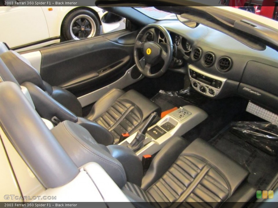 Black Interior Photo for the 2003 Ferrari 360 Spider F1 #59813450