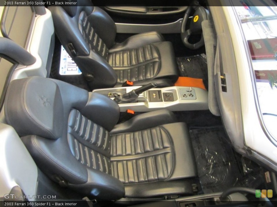 Black 2003 Ferrari 360 Interiors