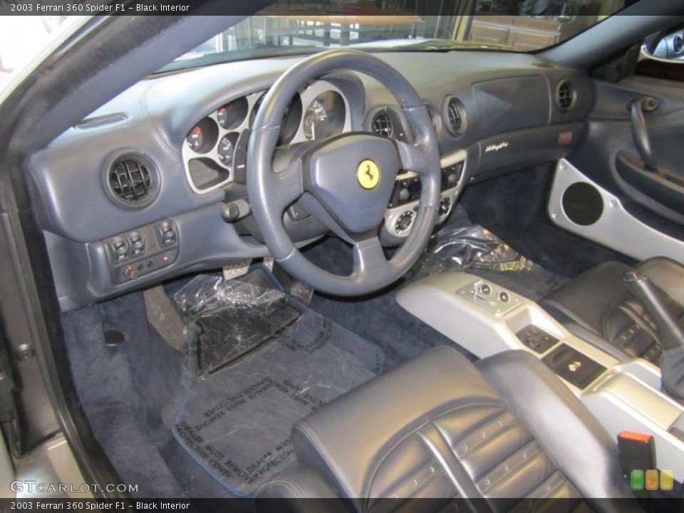 Black Interior Photo for the 2003 Ferrari 360 Spider F1 #59813526