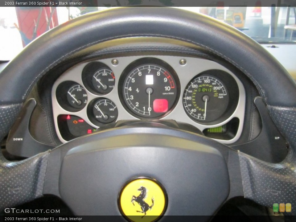 Black Interior Gauges for the 2003 Ferrari 360 Spider F1 #59813561