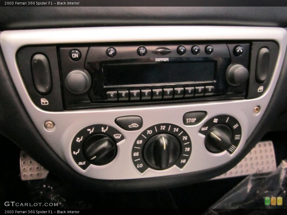 Black Interior Controls for the 2003 Ferrari 360 Spider F1 #59813570