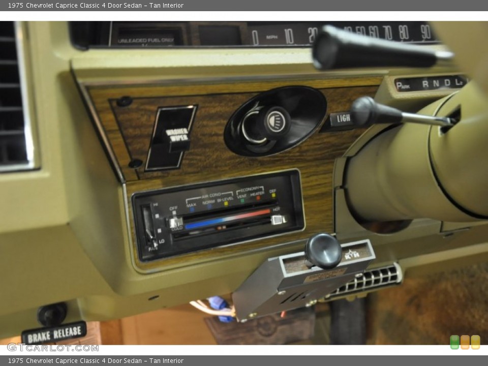 Tan Interior Controls for the 1975 Chevrolet Caprice Classic 4 Door Sedan #59814489
