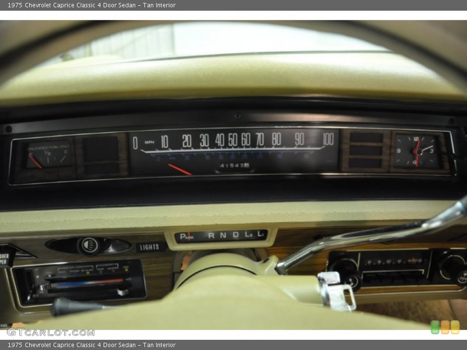 Tan Interior Gauges for the 1975 Chevrolet Caprice Classic 4 Door Sedan #59814506