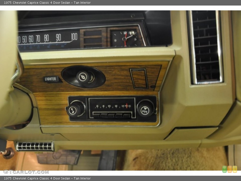 Tan Interior Controls for the 1975 Chevrolet Caprice Classic 4 Door Sedan #59814524