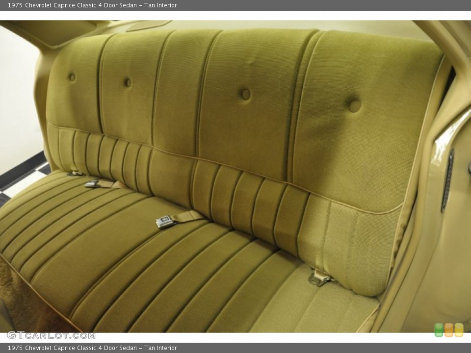 Tan Interior Rear Seat for the 1975 Chevrolet Caprice Classic 4 Door Sedan #59814584