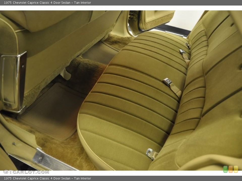 Tan Interior Rear Seat for the 1975 Chevrolet Caprice Classic 4 Door Sedan #59814593