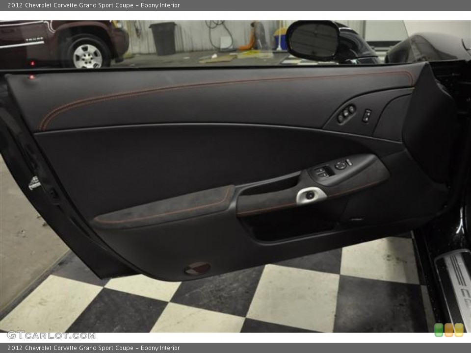 Ebony Interior Front Seat for the 2012 Chevrolet Corvette Grand Sport Coupe #59815151