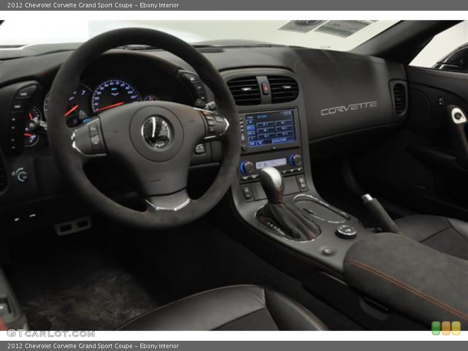Ebony Interior Photo for the 2012 Chevrolet Corvette Grand Sport Coupe #59815202