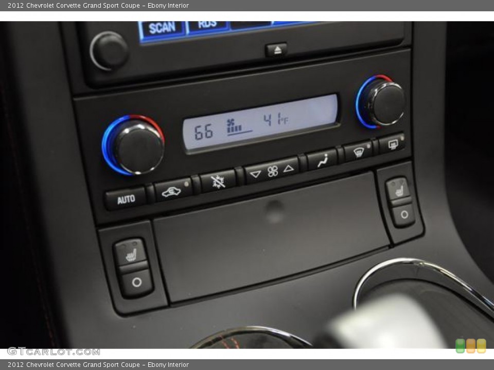 Ebony Interior Controls for the 2012 Chevrolet Corvette Grand Sport Coupe #59815250