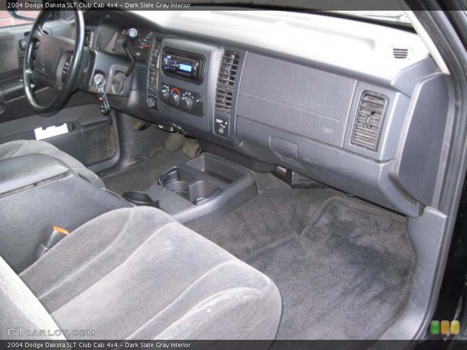 Dark Slate Gray Interior Dashboard for the 2004 Dodge Dakota SLT Club Cab 4x4 #59817287