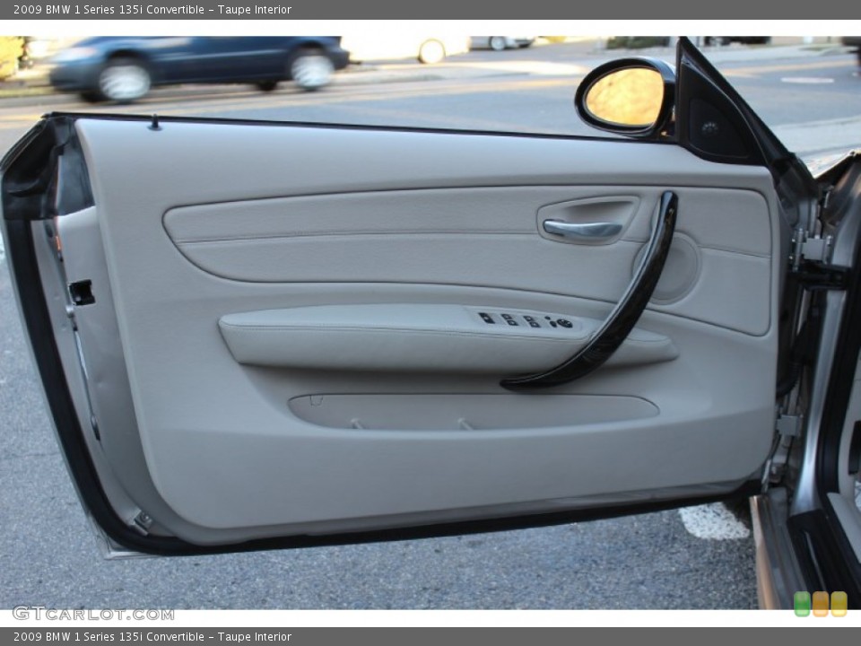 Taupe Interior Door Panel for the 2009 BMW 1 Series 135i Convertible #59817482