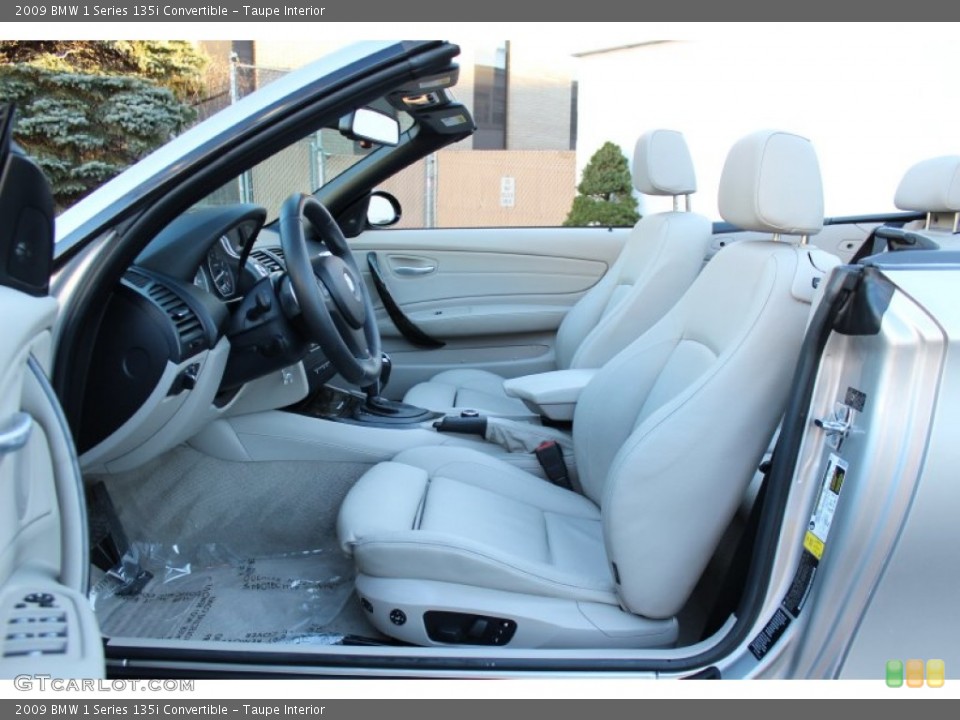 Taupe Interior Photo for the 2009 BMW 1 Series 135i Convertible #59817500
