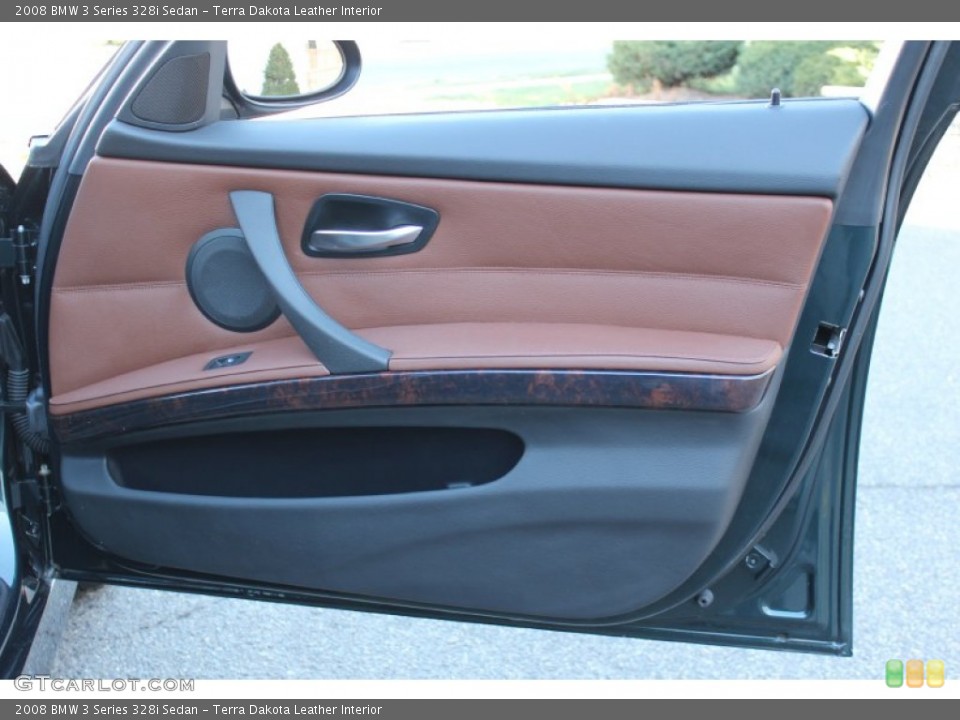 Terra Dakota Leather Interior Door Panel for the 2008 BMW 3 Series 328i Sedan #59818163