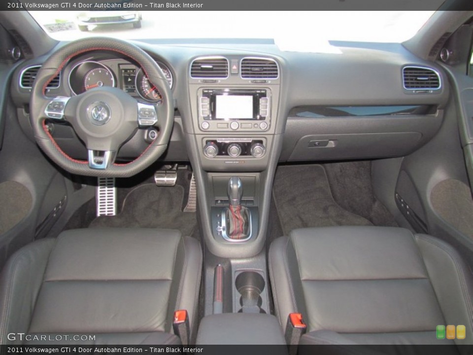 Titan Black Interior Dashboard for the 2011 Volkswagen GTI 4 Door Autobahn Edition #59818658