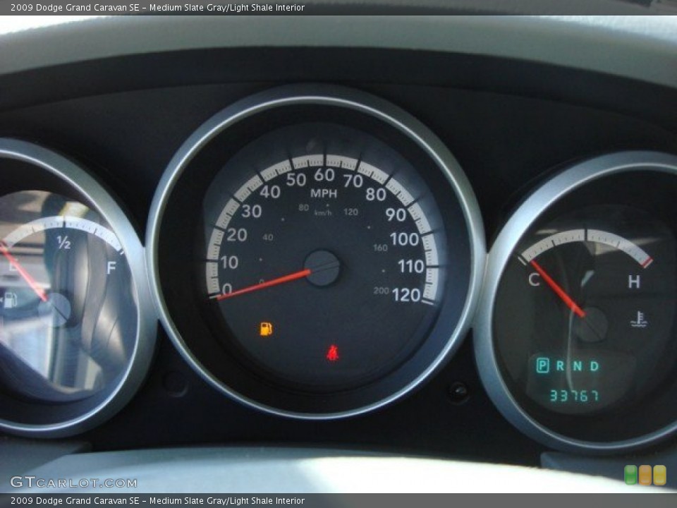 Medium Slate Gray/Light Shale Interior Gauges for the 2009 Dodge Grand Caravan SE #59819109