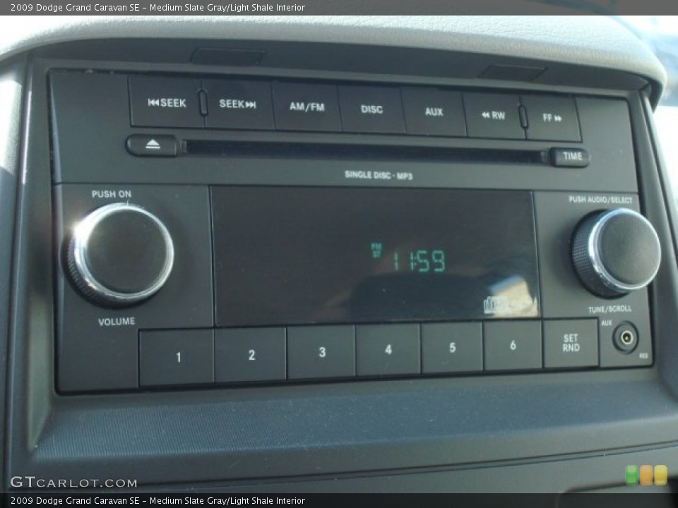 Medium Slate Gray/Light Shale Interior Audio System for the 2009 Dodge Grand Caravan SE #59819114