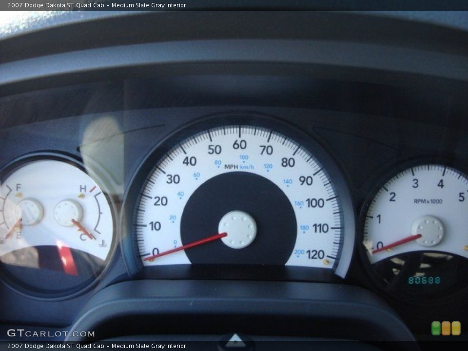 Medium Slate Gray Interior Gauges for the 2007 Dodge Dakota ST Quad Cab #59819334