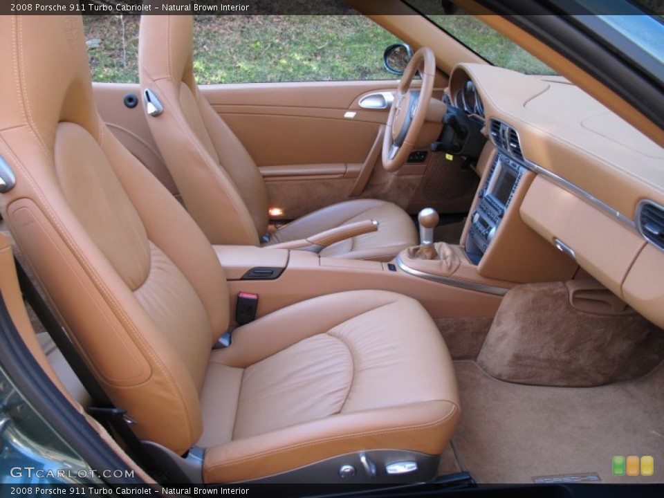 Natural Brown Interior Photo for the 2008 Porsche 911 Turbo Cabriolet #59819570