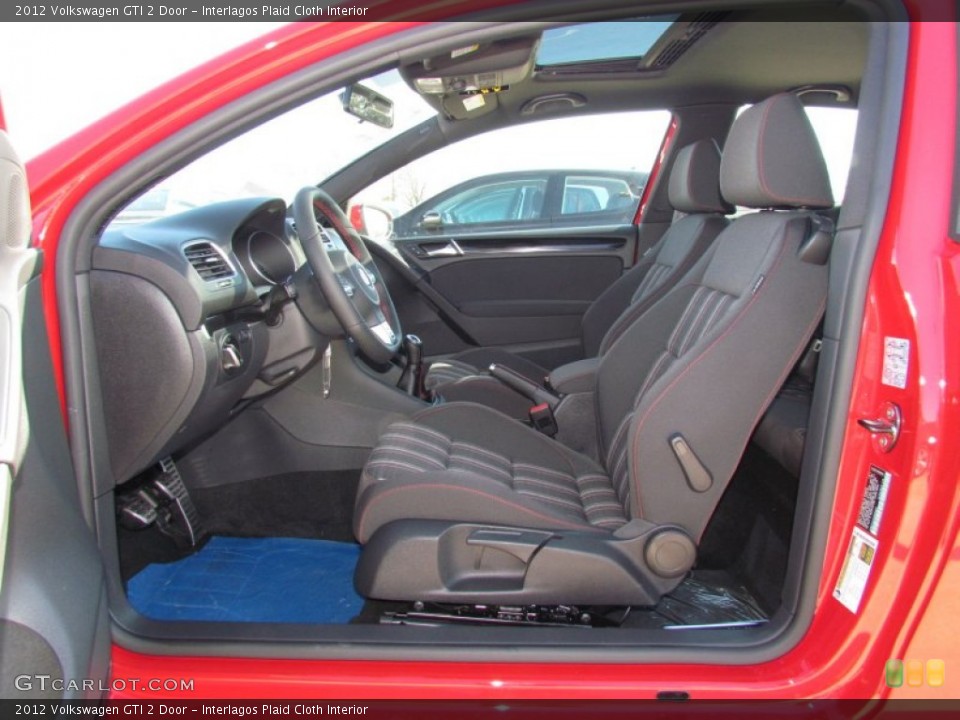 Interlagos Plaid Cloth Interior Front Seat for the 2012 Volkswagen GTI 2 Door #59820788