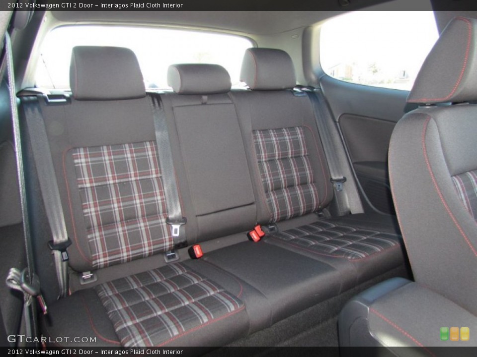 Interlagos Plaid Cloth Interior Rear Seat for the 2012 Volkswagen GTI 2 Door #59820806
