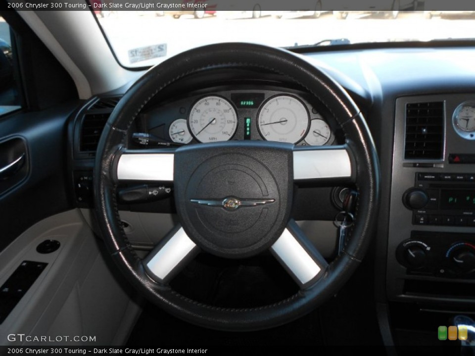 Dark Slate Gray/Light Graystone Interior Steering Wheel for the 2006 Chrysler 300 Touring #59821319