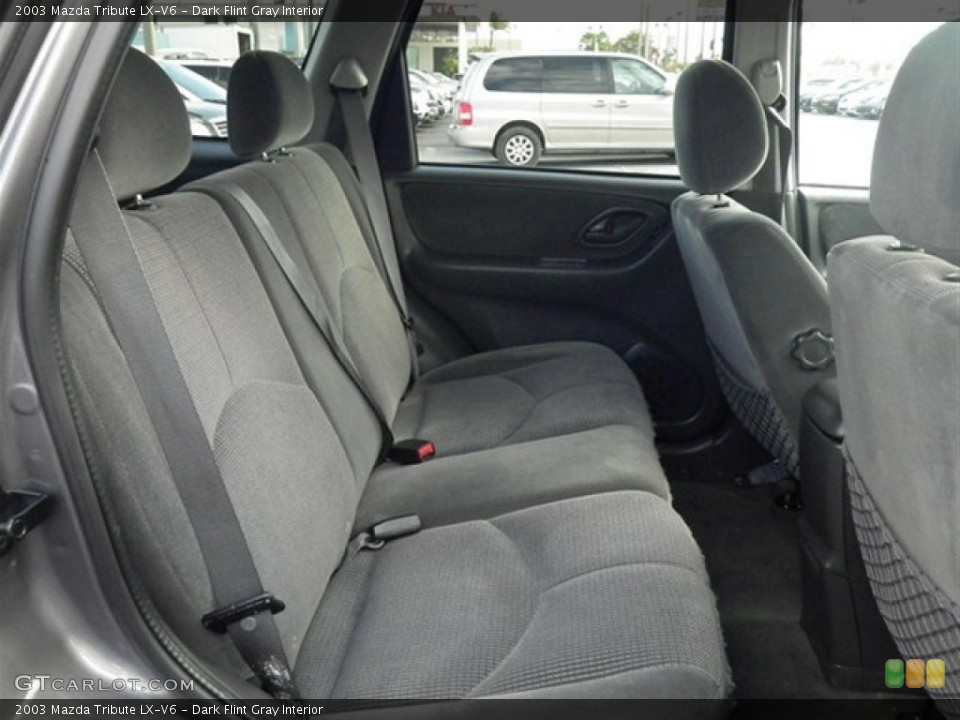 Dark Flint Gray Interior Rear Seat for the 2003 Mazda Tribute LX-V6 #59821820
