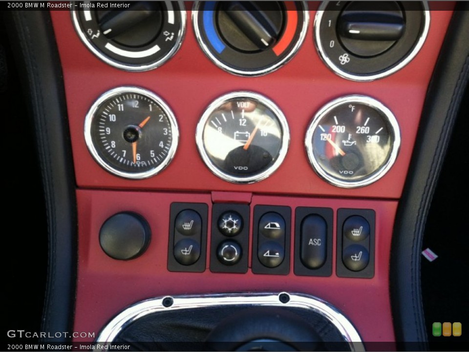 Imola Red Interior Gauges for the 2000 BMW M Roadster #59822009