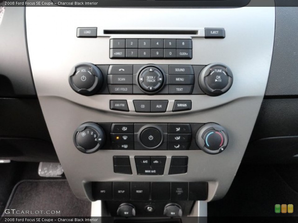 Charcoal Black Interior Controls for the 2008 Ford Focus SE Coupe #59822199