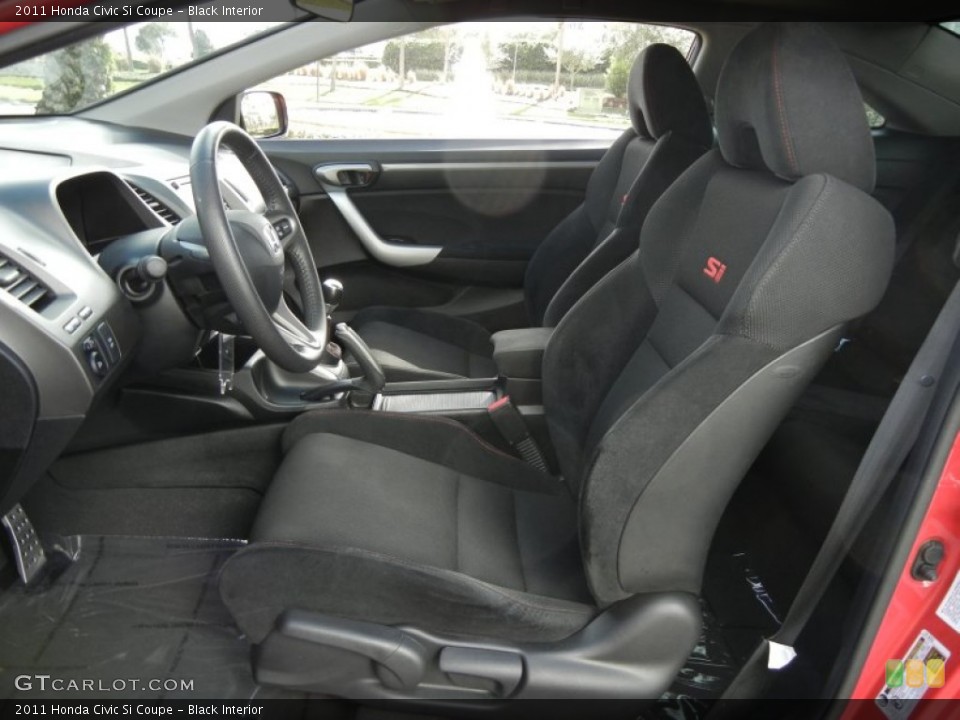 Black Interior Front Seat for the 2011 Honda Civic Si Coupe #59822459