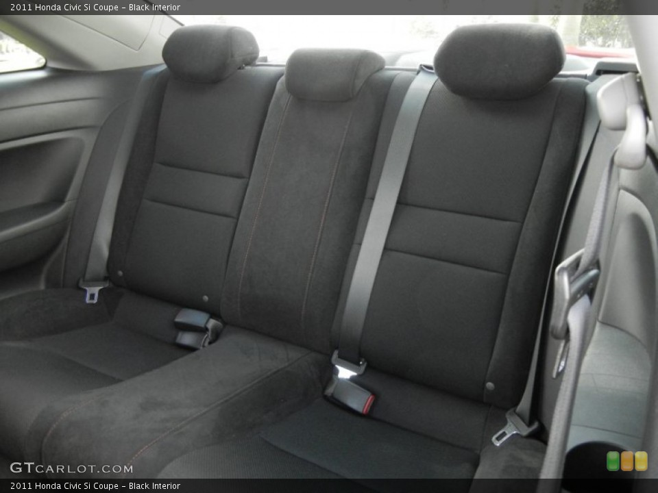 Black Interior Rear Seat for the 2011 Honda Civic Si Coupe #59822477