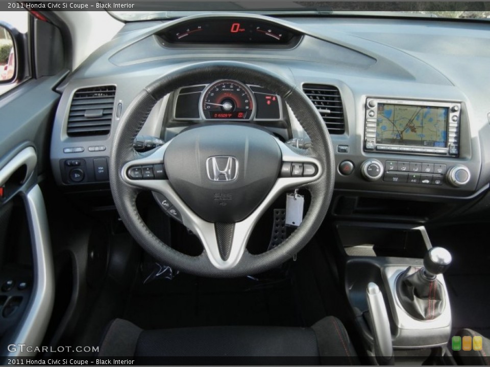 Black Interior Dashboard for the 2011 Honda Civic Si Coupe #59822513