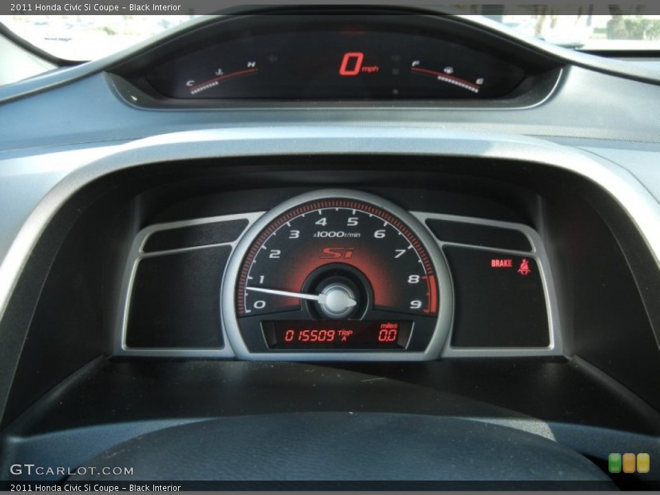Black Interior Gauges for the 2011 Honda Civic Si Coupe #59822534