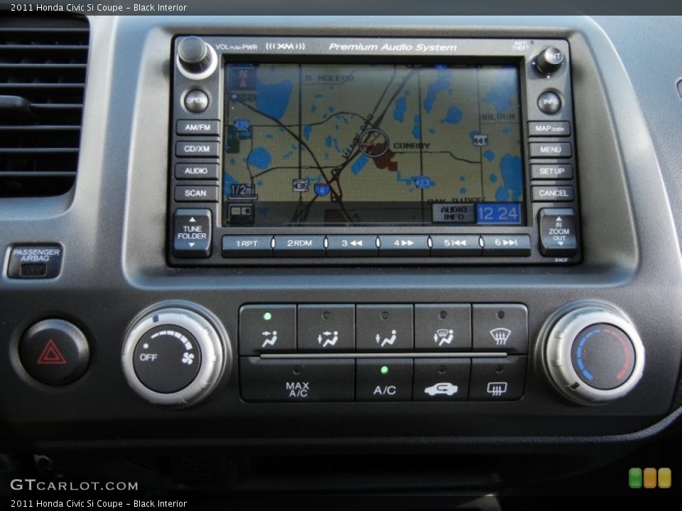 Black Interior Controls for the 2011 Honda Civic Si Coupe #59822549