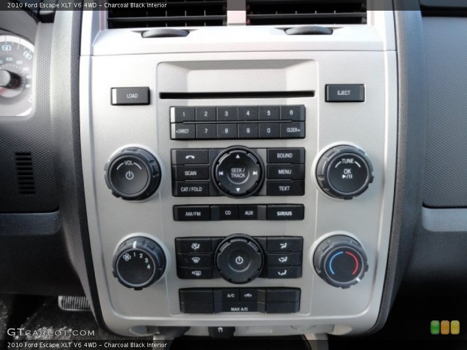 Charcoal Black Interior Controls for the 2010 Ford Escape XLT V6 4WD #59822697