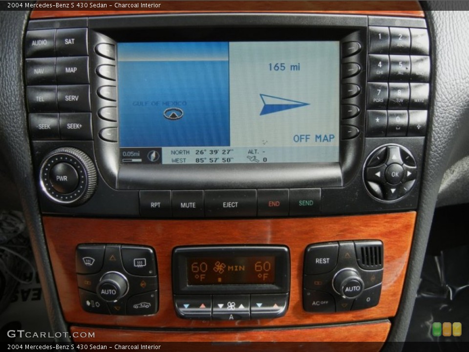 Charcoal Interior Controls for the 2004 Mercedes-Benz S 430 Sedan #59822881