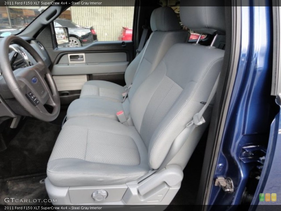 Steel Gray Interior Photo for the 2011 Ford F150 XLT SuperCrew 4x4 #59823320
