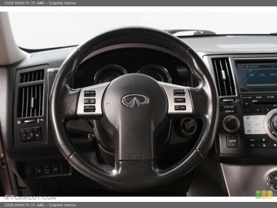 Graphite Interior Steering Wheel for the 2008 Infiniti FX 35 AWD #59824043
