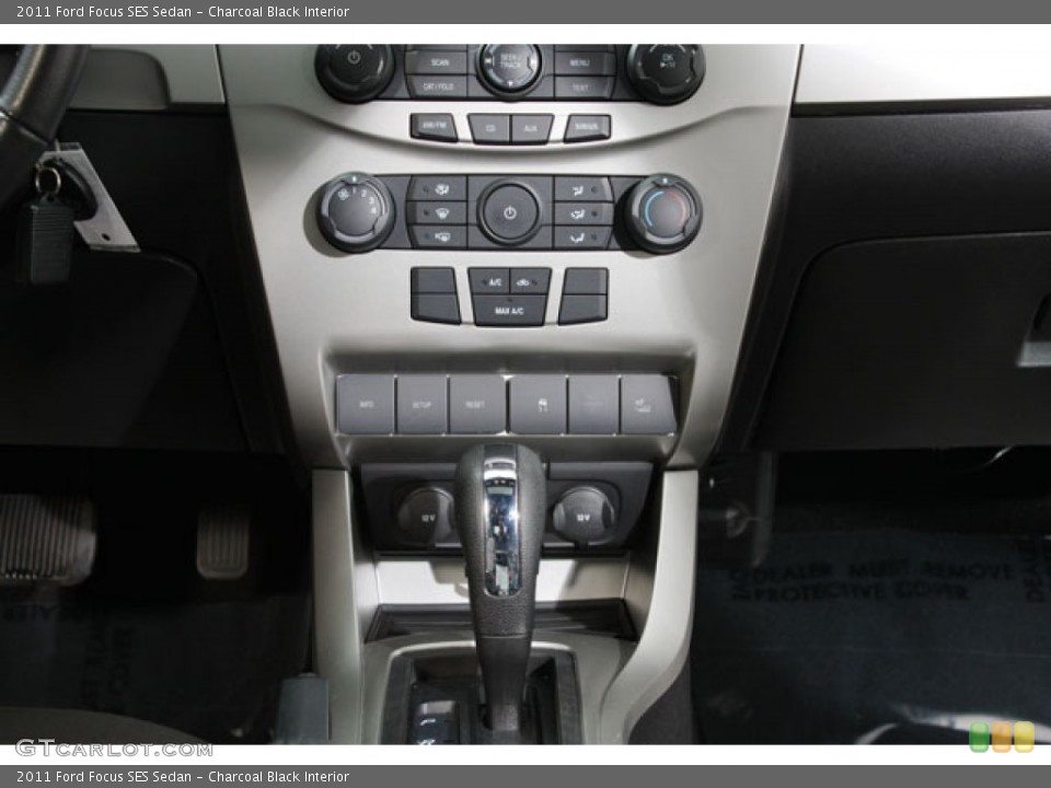 Charcoal Black Interior Controls for the 2011 Ford Focus SES Sedan #59824907