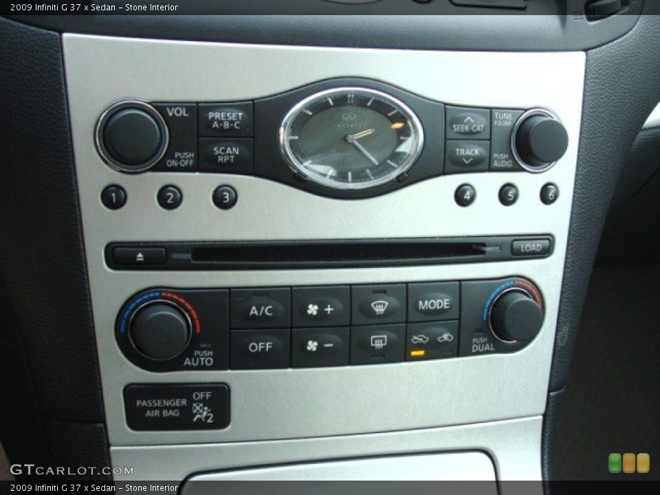 Stone Interior Controls for the 2009 Infiniti G 37 x Sedan #59827253