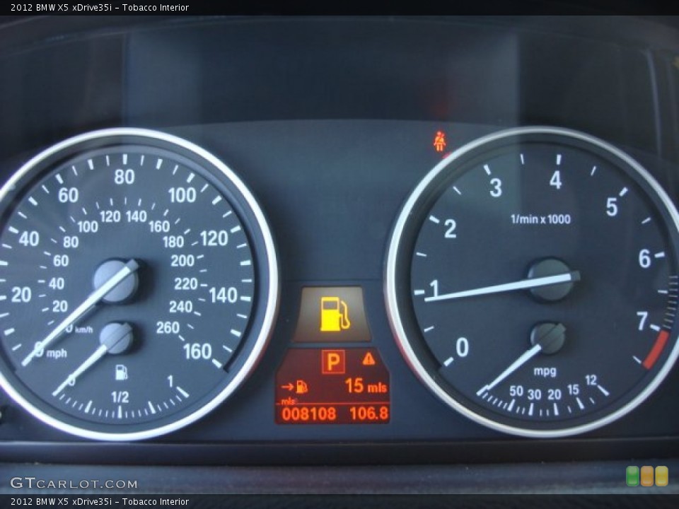 Tobacco Interior Gauges for the 2012 BMW X5 xDrive35i #59828243