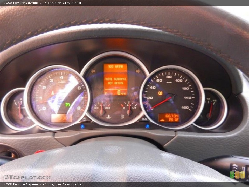 Stone/Steel Grey Interior Gauges for the 2008 Porsche Cayenne S #59830536