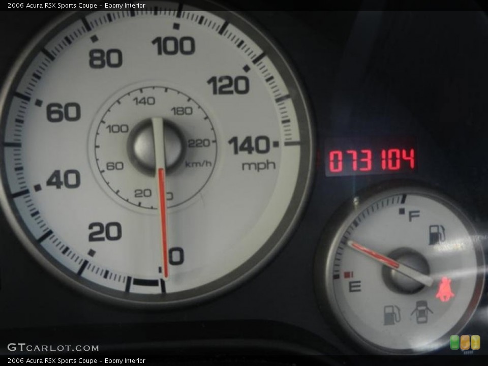 Ebony Interior Gauges for the 2006 Acura RSX Sports Coupe #59832723