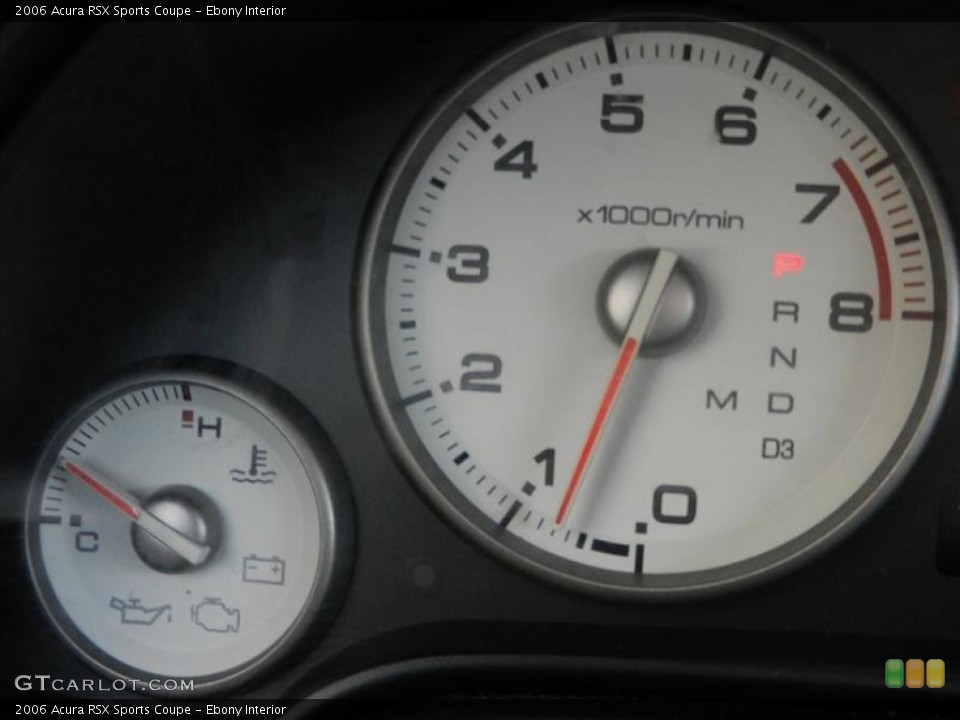 Ebony Interior Gauges for the 2006 Acura RSX Sports Coupe #59832732